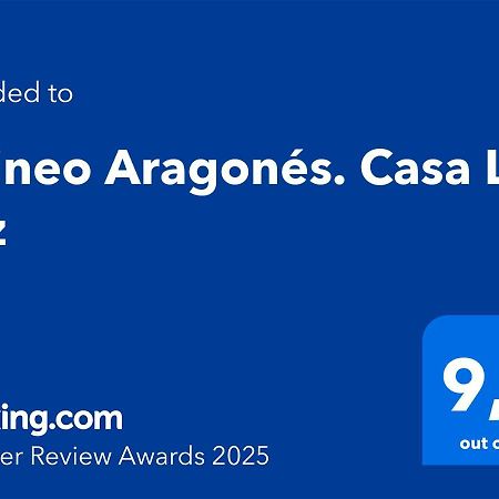 Pirineo Aragones. Casa La Paz Villa Sabiñánigo Exteriör bild